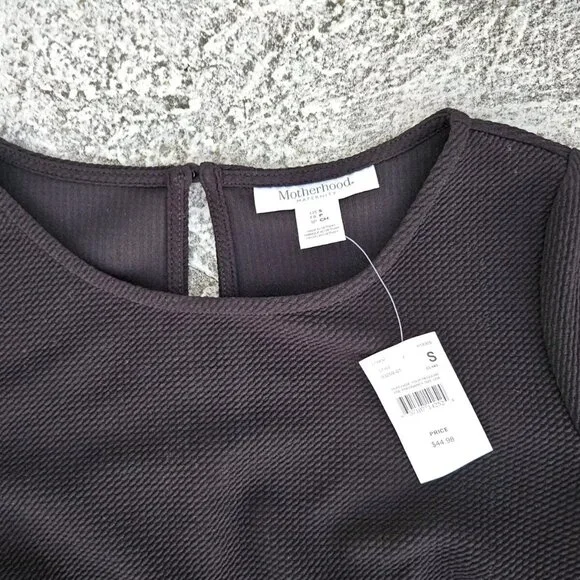 Motherhood Maternity Women Dress Black Knee Length Dress Size S - Picture 8 of 13